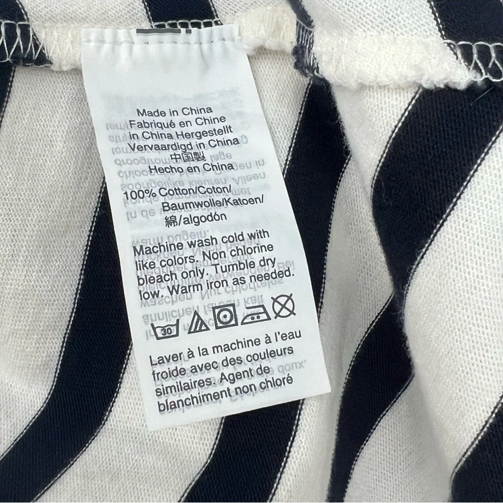 J.Crew Sunset Striped Knit High Low Maxi Dress Ivory Navy XS - Picture 12 of 12